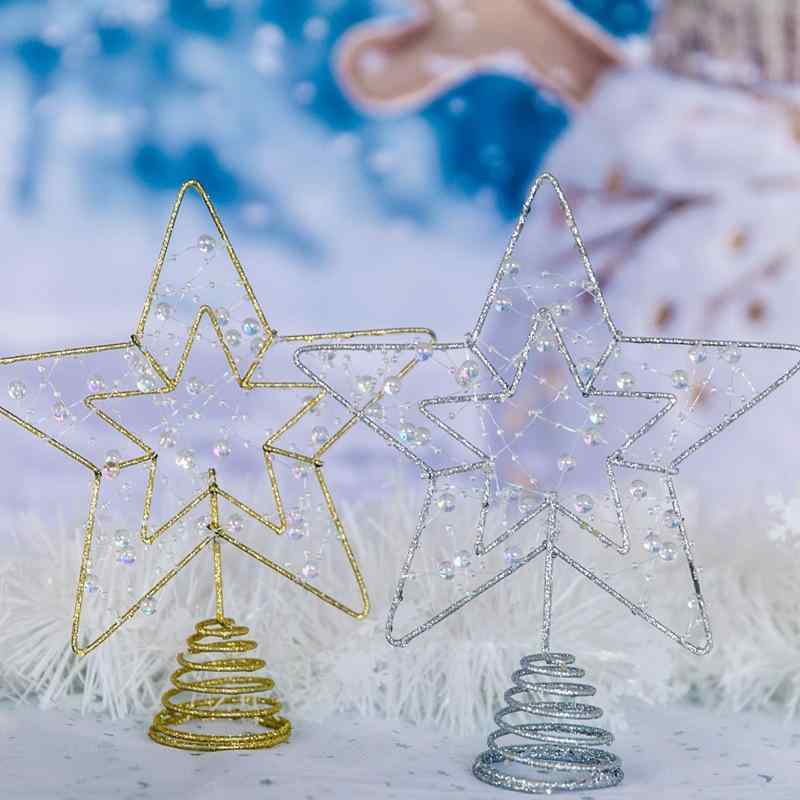 クリスマスツリー トップ スター 星 オーナメント 15cm ゴールド アイアン クリスマス 飾り デコレーシ..