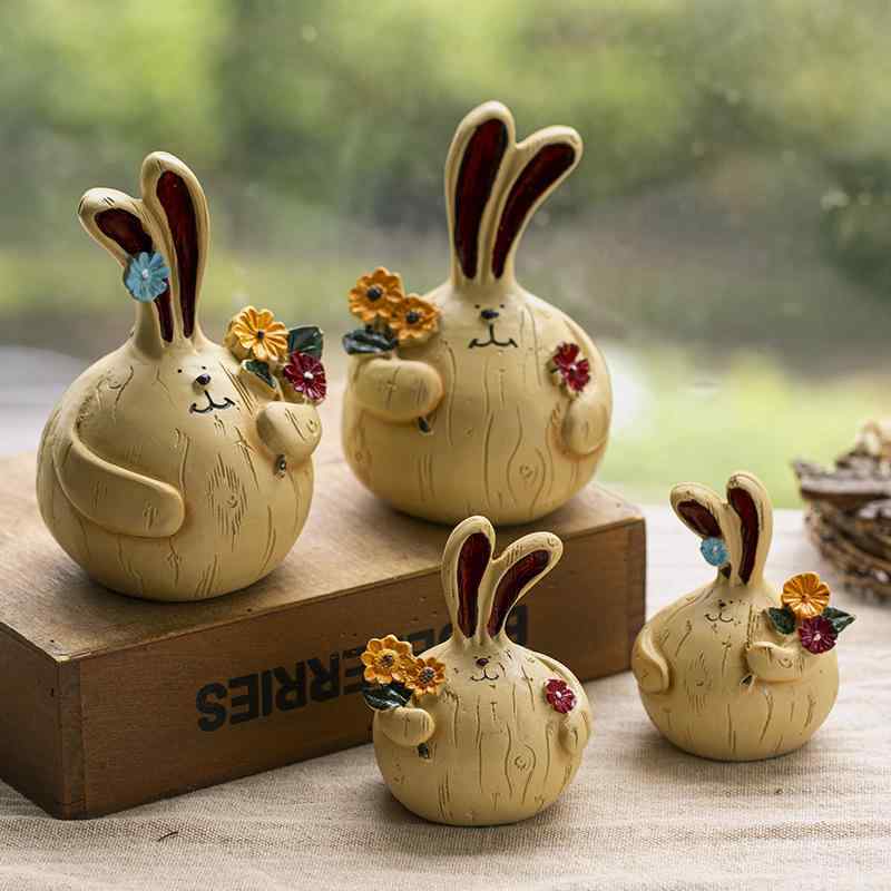 置物 大蒜 ウサギ 樹脂工芸品 ホームデコレーション ガーデニング 雑貨 記念品 ギフト パーティー ...