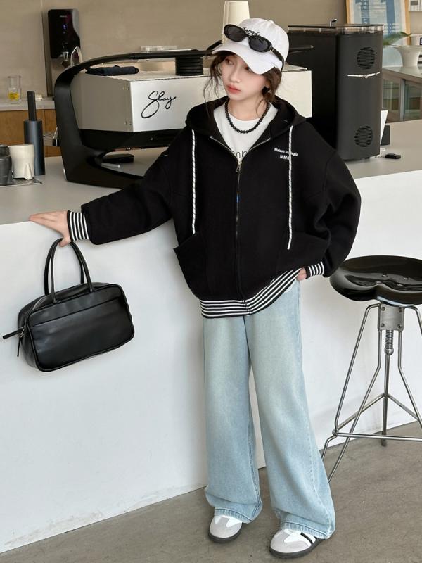 子供服 ジャケット 女の子 フード付