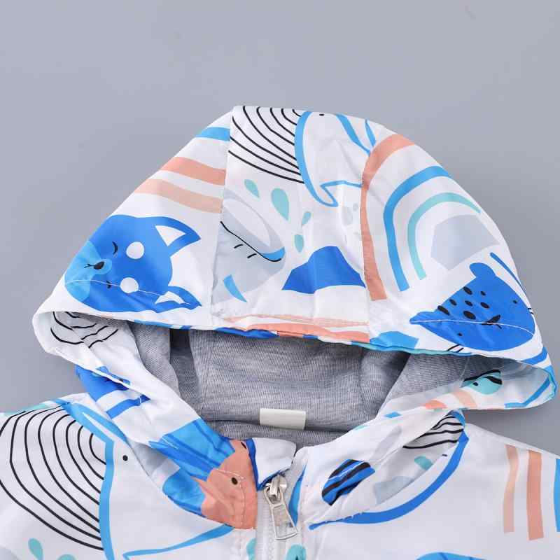 キッズ 男の子 アウター ジャケット ジャンパー ブルゾン ポリエステル 撥水 防風 春秋 ブルー オレンジ