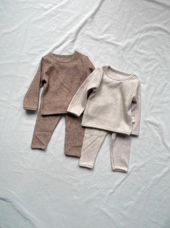子供服 セットアップ 秋冬 北欧風 長袖 トップス パンツ 上下セット 綿95% 部屋着 パジャマ ナチュラルカラー 男の子 女の子 73cm 80cm 90cm 100cm 110cm 120cm