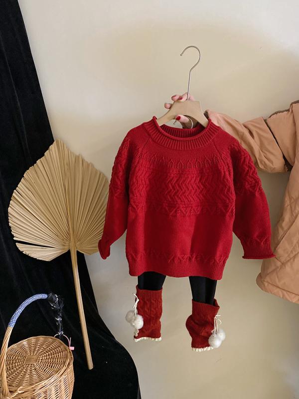 ニット セットアップ ガールズ 子供服 秋冬 長袖 セーター ロングパンツ 上下セット 防寒 暖かい かわいい おしゃれ 普段着