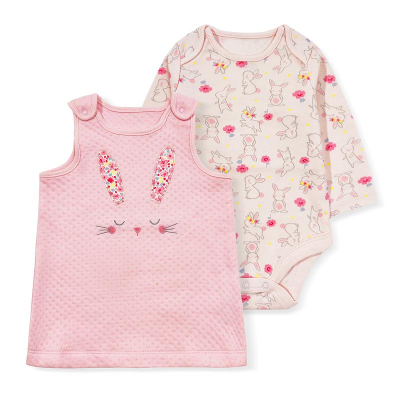 ベビー服 女の子 スカート セットアップ 春秋 長袖 コットン 裏地付き 厚手 3点セット 上下セット かわいい 普段着 お出かけ