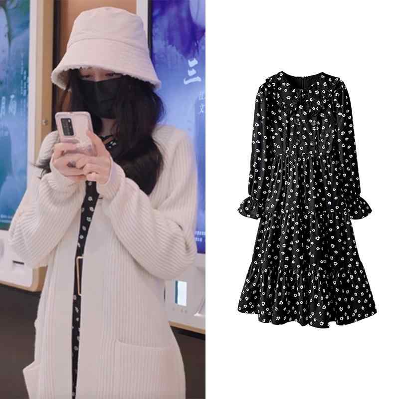 カーディガン レディース ニットカーディガン 羊毛 フラワープリント 長袖 トップス 腰ベルト付き かわいい 清新 甘め ホワイト XS S M L XL XXL