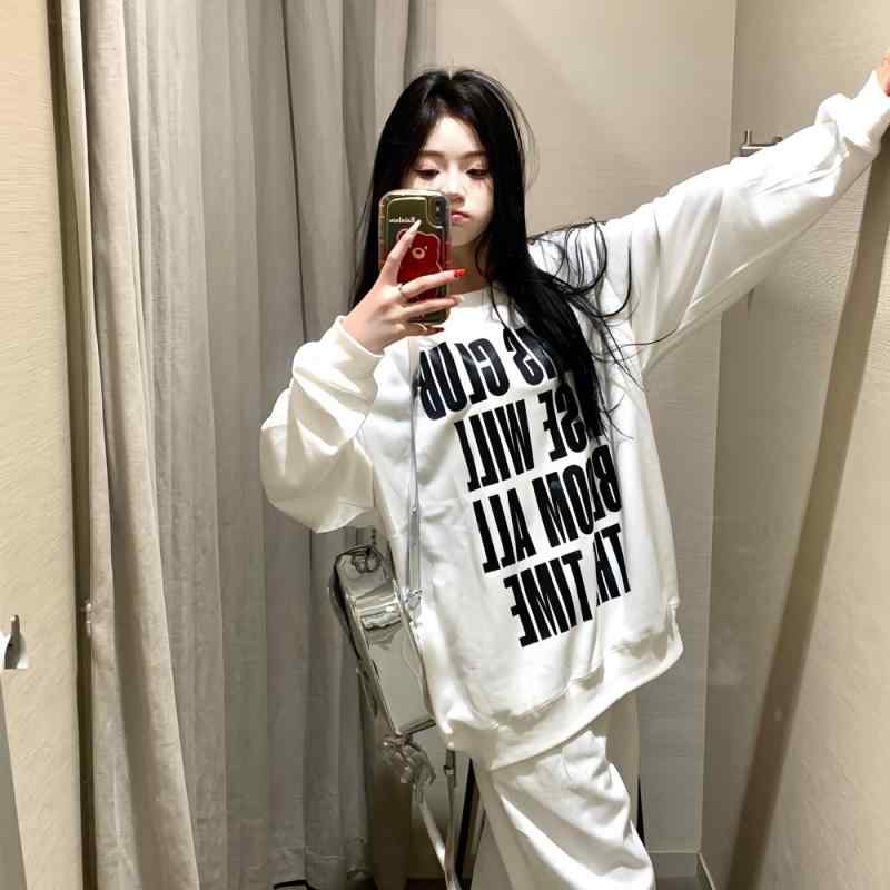 Other Jackets Jumpers - スウェット レディース 春秋 トップス かわいい プリント ゆったり 長袖 トレーナー 秋冬 普段使い ルームウェア 部屋着 森ガール