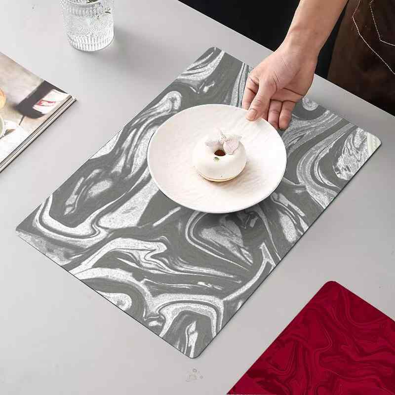 ランチョンマット ホテル 高級感 西洋風 レザー 防水 撥水 断熱 滑り止め スクエア 食卓 おしゃれ モノ..