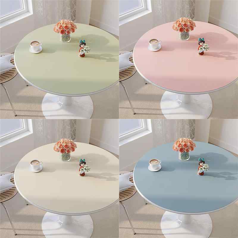 テーブルクロス テーブルマット シリコン製 防水 防油 無地 北欧風 円形 コーヒーテーブル ダイニングテーブル 耐熱 40×40cm 50×50cm 60×60cm 70×70cm 80×80cm 90×90cm 100×100cm 120×120cm