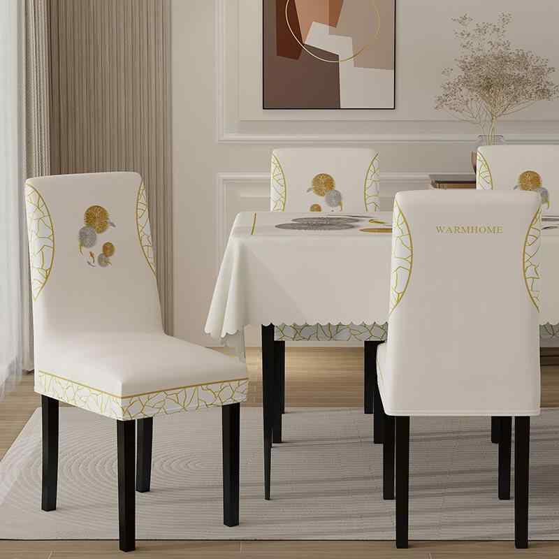 テーブル 椅子 カバー チェア スツール カバー ヨーロピアン 座布団 背もたれ シート 家庭用 コットン ..