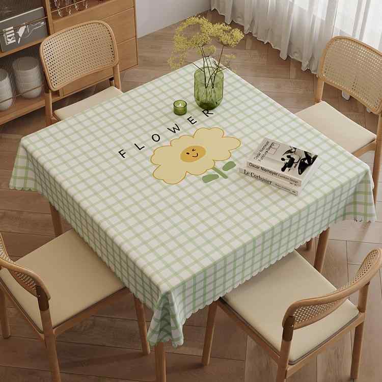 テーブルクロス 正方形 PVC製 家庭用 洗える 撥水 撥油 滑り止め おしゃれ 北欧風 ダイニングテーブル用 ミニテーブル用 60x60cm 70x70cm 80x80cm 90x90cm 100x100cm 120x120cm 130x130cm 1