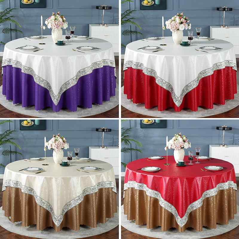 テーブルクロス 円形 防水 防油 家庭用 ホテル レストラン 食卓カバー ヨーロッパ風 花柄 全垂れ 直径1.2m 直径1.4m 直径1.6m 直径1.8m 直径2.0m
