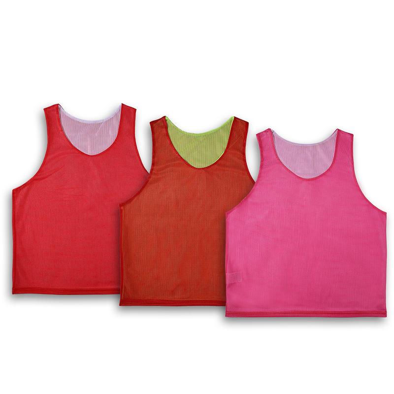 ベスト 子供用 トレーニングウェア メッシュ リバーシブル スポーツウェア サッカー フットサル 運動会