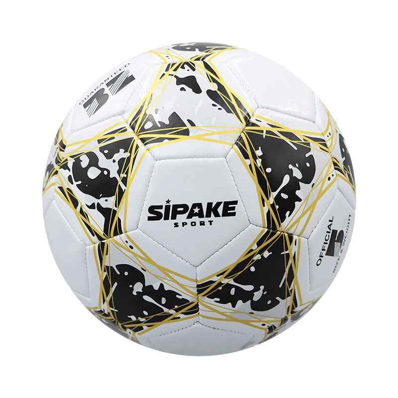 サッカーボール キッズ 小学生 幼稚園 4号 5号 PU製 練習用 屋内 屋外 黒白 青色 星柄