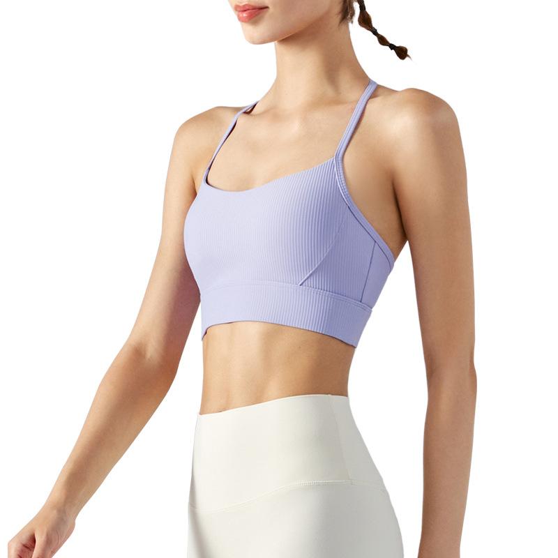 スポーツブラ レディース 運動用ブラ ノンワイヤー ヨガウェア 揺れない ランニング フィットネスブラ 吸湿速乾 通気性 伸縮性 インナー スポーツウェア ナイトブラ 背中見せ クロスバック ブラトップ 部屋着 普段使い ブラック ホワイト ブルー パー