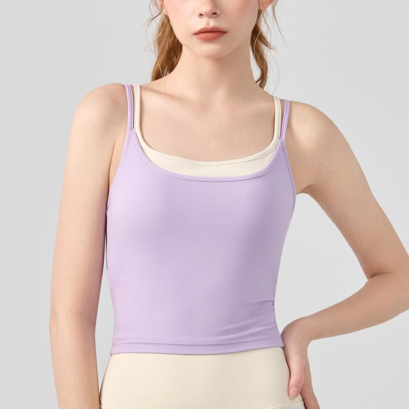 ヨガトップス レディース 美背 クロスストラップ スポーツブラ カップ付き トレーニングウェア フィットネス ランニング 吸湿速乾