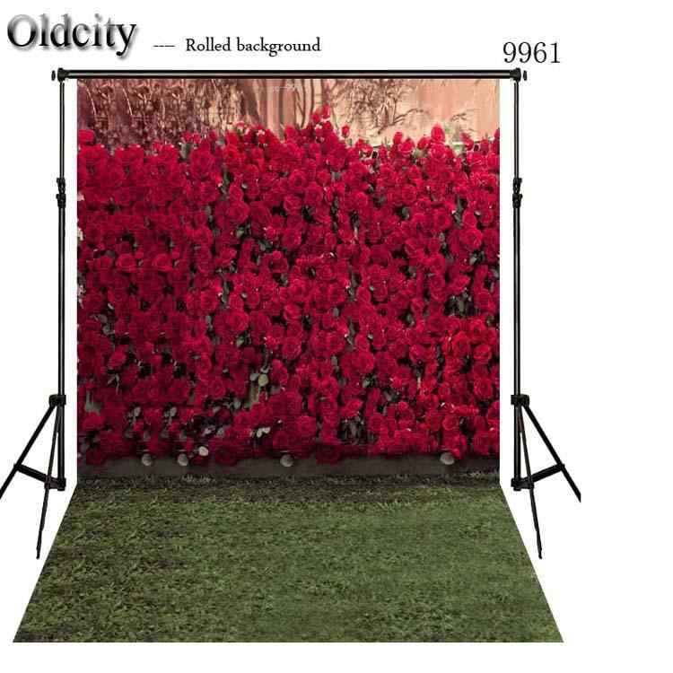 背景布 写真スタジオ用 撮影背景シート 韓国風 花柄 緑の草地 背景布 ビニール製 150cm×210cm