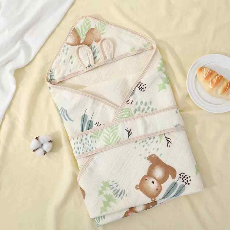 ベビー おくるみ 新生児 赤ちゃん ガーゼ コットン 包み 抱っこ紐 ケープ ブランケット 春夏秋冬 綿100..