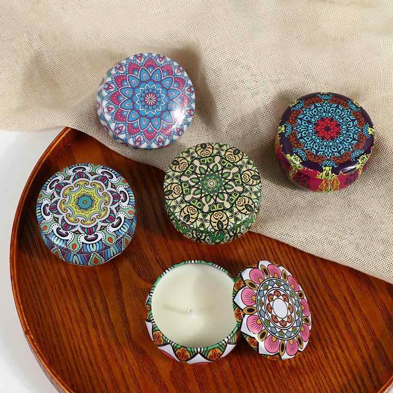 アロマキャンドル 植物性 DIY 手作り 無煙 ブリキ缶 カップ型 部屋 置き物 雑貨 リラックス効果 癒し効果 プレゼント ギフト 贈り物 ラベンダー ローズマリー