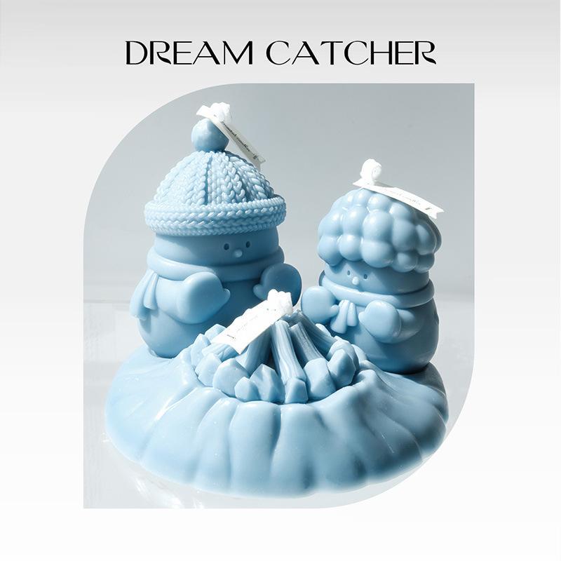 アロマキャンドル クリスマス 雪だるま かわいい 癒やし インテリア 雑貨 ギフト 大豆ワックス 手作り ..