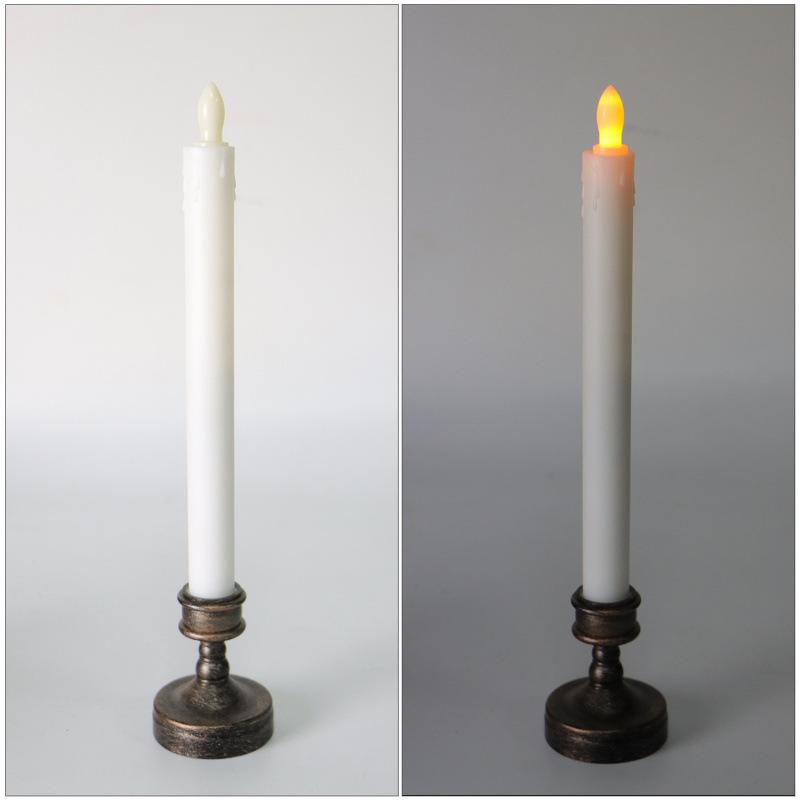 クリスマス LEDキャンドル ライト 暖色 白色 ゆらぎ 蝋燭 ろうそく 長い イルミネーション ランタン 照..