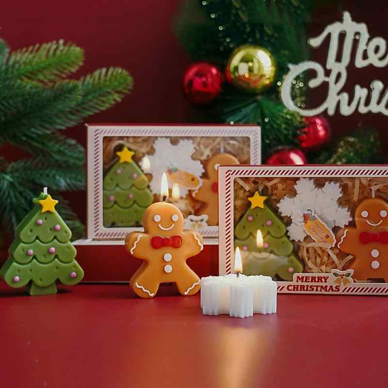 クリスマス ジンジャーブレッドマン アロマキャンドル ギフト 手作り かわいい 雑貨 クリスマスギフト ..