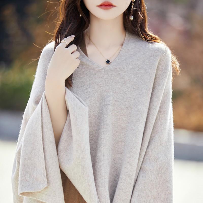 ストール レディース 春秋 ウール ニット ポンチョ ケープ 韓国風 ゆったり 無地 芽黄緑 桔紅色 花粉色 深緑 浅黄 驼 香芋紫 青蘭色 デニムブルー 湖水色 桜色 花紫色 花緑色 ブラック スカイブルー 青木 驼 ライト 驼 花カフェオレ 浅米色