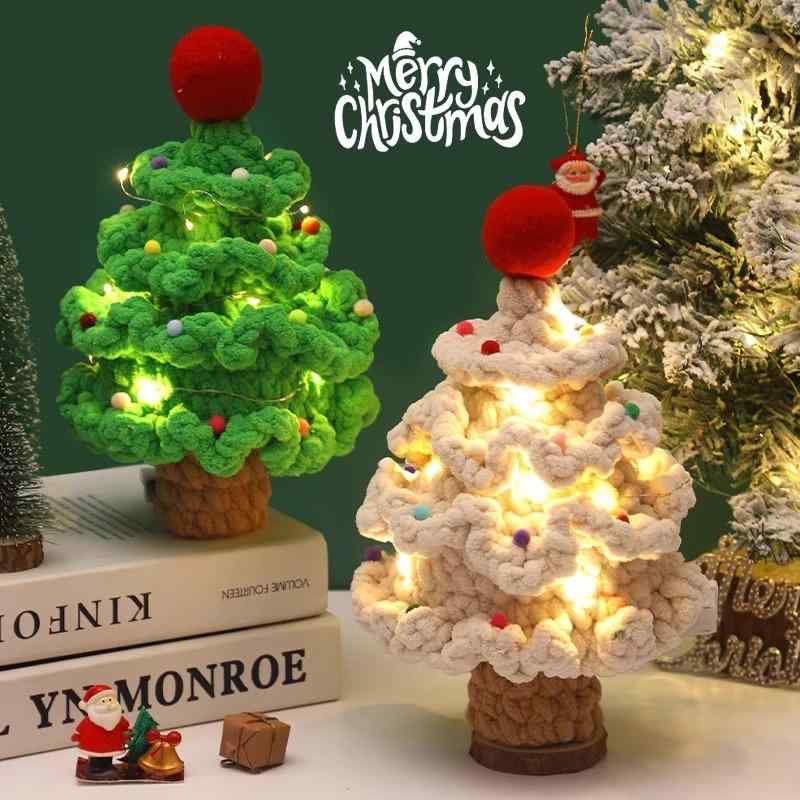 クリスマスツリー 手編み 毛糸 DIY キット 材料セット 手作り キット デコレーション 飾り付け コット..