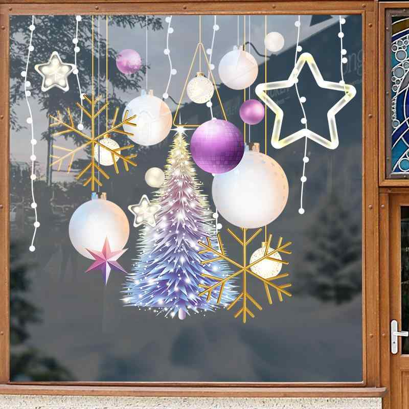 クリスマス 飾り 静電気 シール ガラス 窓 ステッカー ショーウィンドウ デコレーション アマゾン