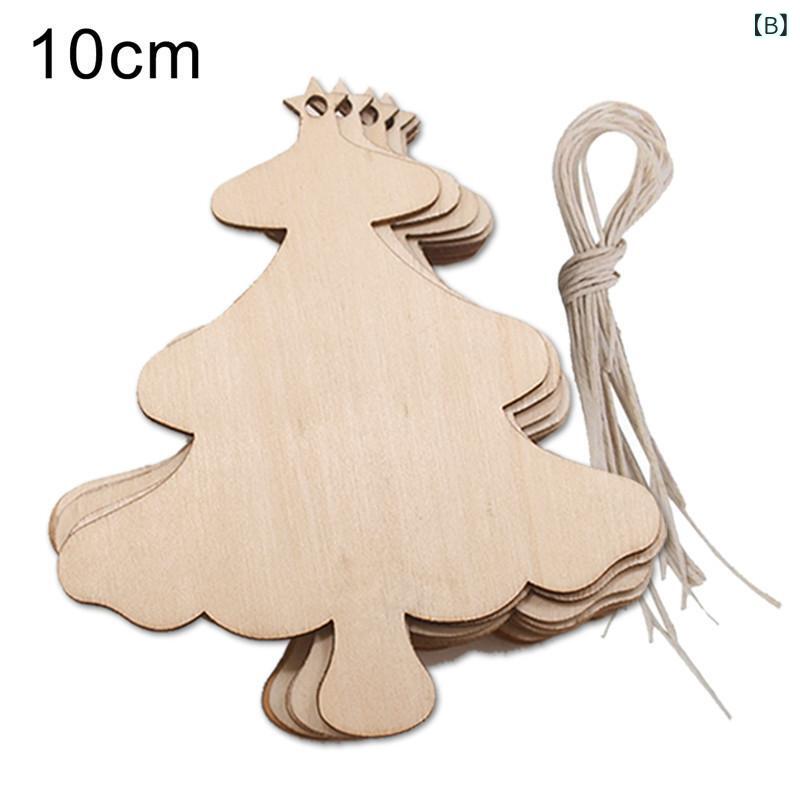 クリスマス デコレーション オーナメント 木製 DIY パーティー イベント トナカイ クリスマスツリー 雪だるま 雪の結晶 手作り 飾り付け