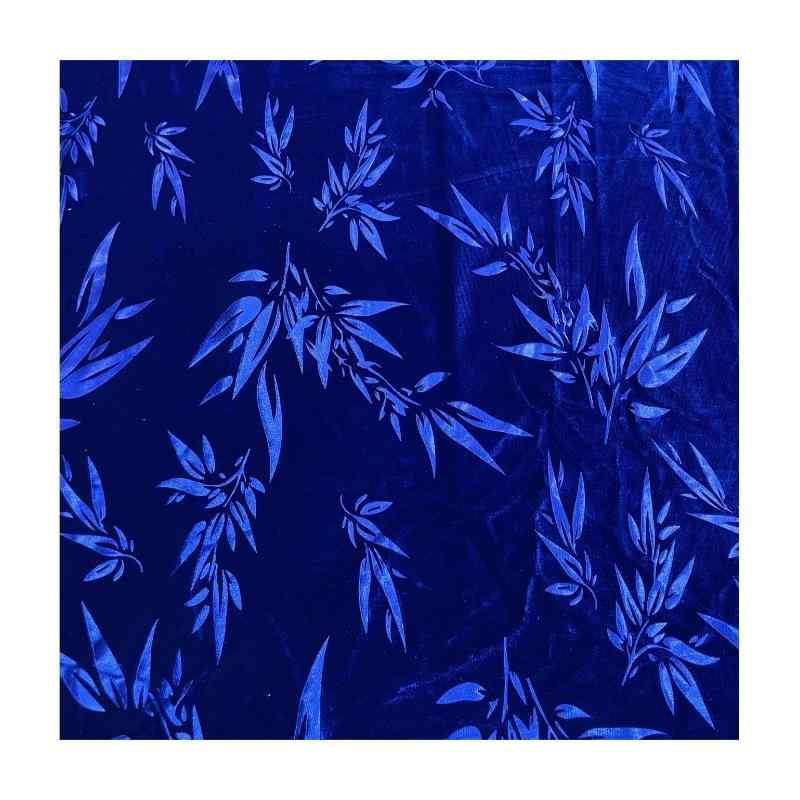 生地 布地 竹柄 金糸ベロア 3D 圧着 伸縮性 ポリエステル スパンデックス ジャケット パジャマ Tシャツ..