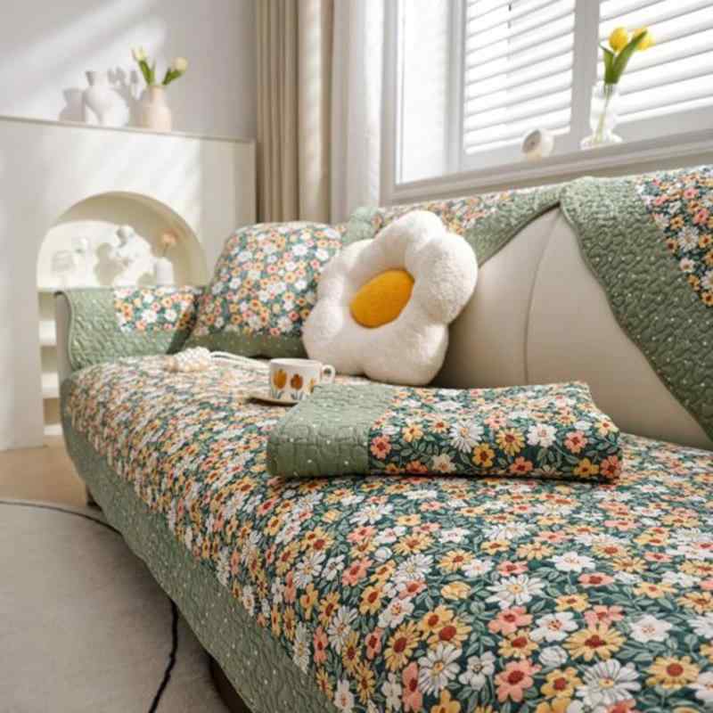 ソファ 座布団 カバー 水洗い コットン 花柄 70×70cm 70×90cm 70×150cm 70×180cm 70×210cm 90×90cm 90×120cm 90×160cm 90×180cm 90×210cm 90×240cm 110×110