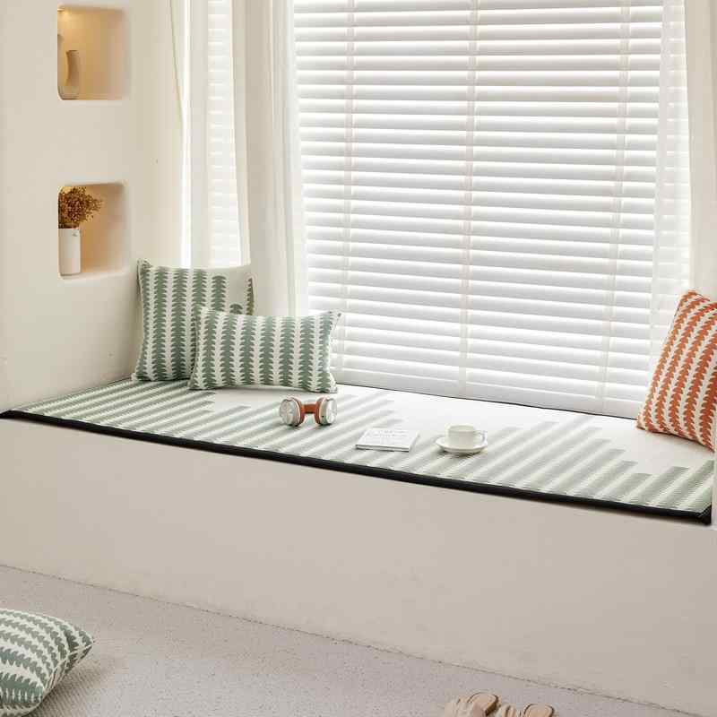 座布団 窓 窓台 クッション ポリエステル シェニール 韓式 大麦 オレンジ コーヒー グリーン ブラック グレー