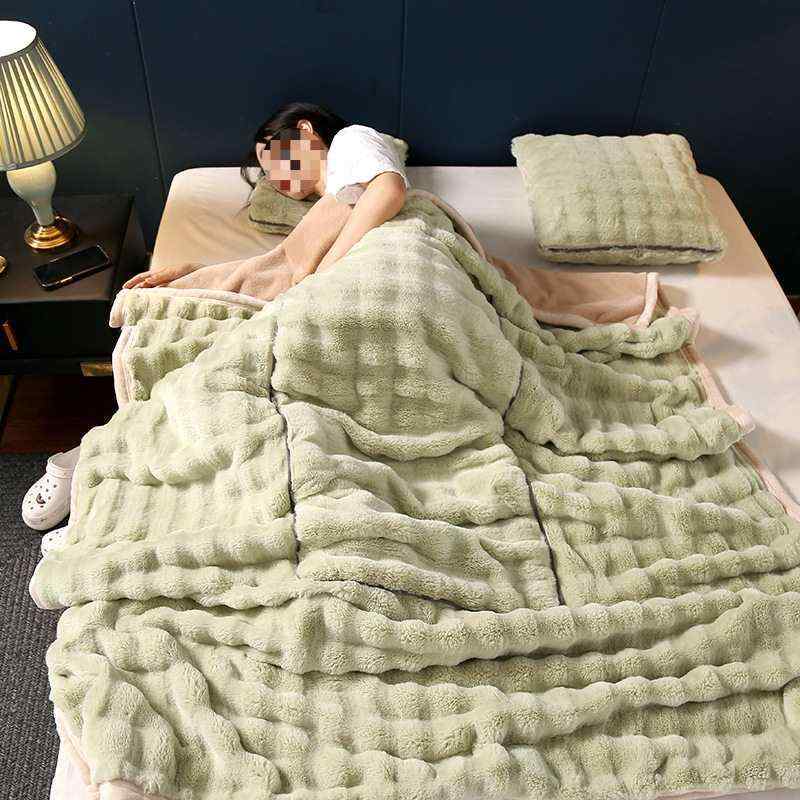 クッション 毛布 車載 リビング ソファ 抱き枕 無地 シンプル オフィス 昼寝 厚手 秋冬 あったか 40cm ..