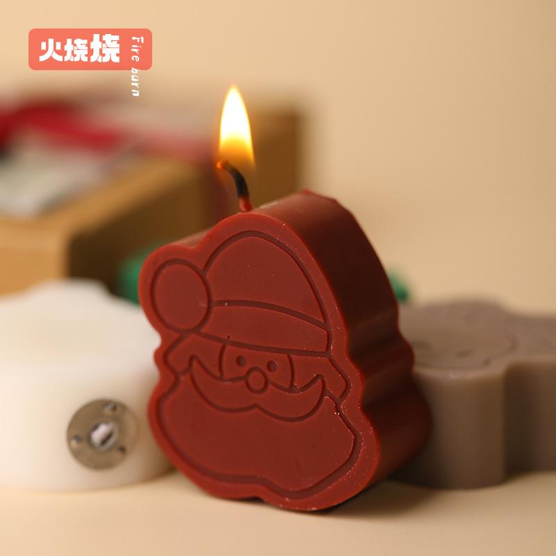 アロマキャンドル クリスマス スノーマン ギフトセット 大豆ワックス 手作り 花形 クリスマスプレゼン..