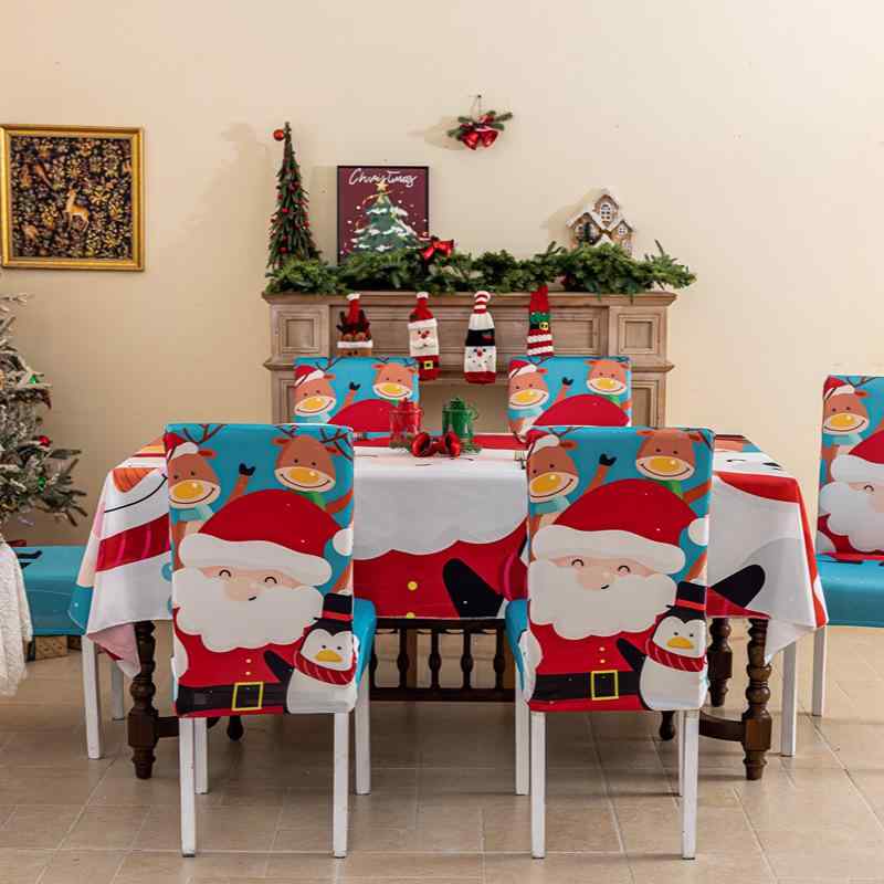 テーブルクロス 椅子カバー クリスマス 防水 テーブルクロス チェアカバー ホームデコレーション 椅子..