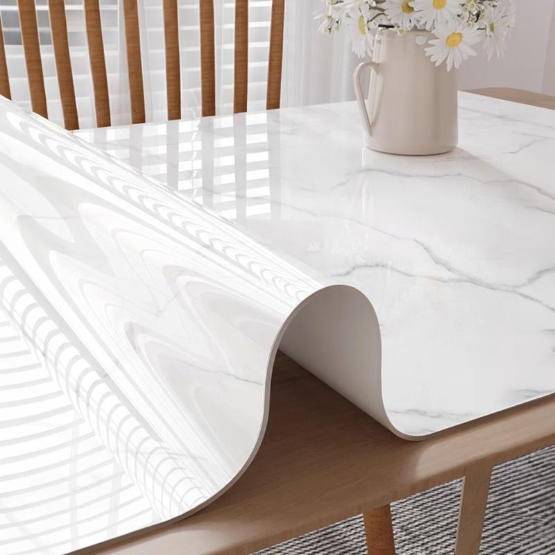 テーブルクロス 防水 防油 PVC 食卓カバー ティーテーブルクロス 長方形 ソフトガラス キズ防止 耐熱 ..