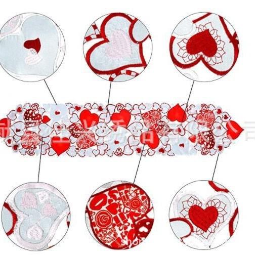 テーブルクロス ランチョンマット クリスマス 刺繍 飾り テーブルフラッグ ポリエステル 現代風 28x43cm