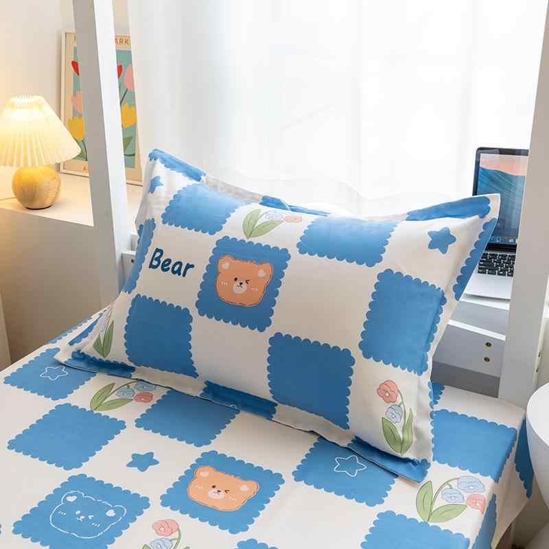 枕カバー 48×74cm シングル枕用 洗える 快適 枕芯カバー 寝具 ポリエステル ホワイト 白 洛洛繁花 百花齐放 品味人生 クリーム布丁 格瑞特 北欧时代 塞纳风情 風鈴花 浅浅花漾 米菲 洛卡 沐心 富贵花开 小兔可可 安妮日记