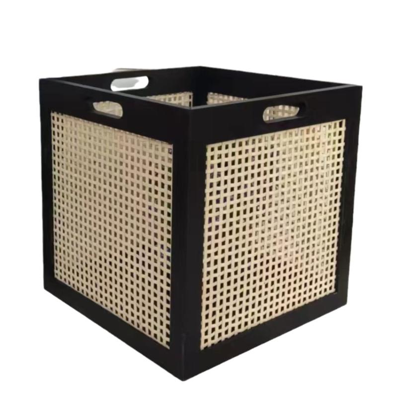 収納ボックス 木製収納ボックス 子供部屋収納 おもちゃ箱 雑貨収納 日式収納 無垢材 整理箱 大容量 防..