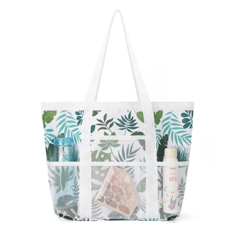 ビーチバッグ 多機能 大容量 メッシュ ランドリーバッグ 旅行用 サマーバッグ 温泉バッグ スパバッグ ..