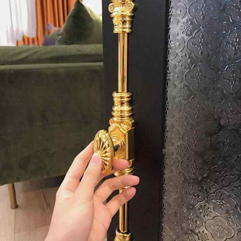 ドアノブ キャビネット 取っ手 ロック 天地錠 亜鉛合金 電気メッキ加工 浴室 収納 アンティーク調 交換