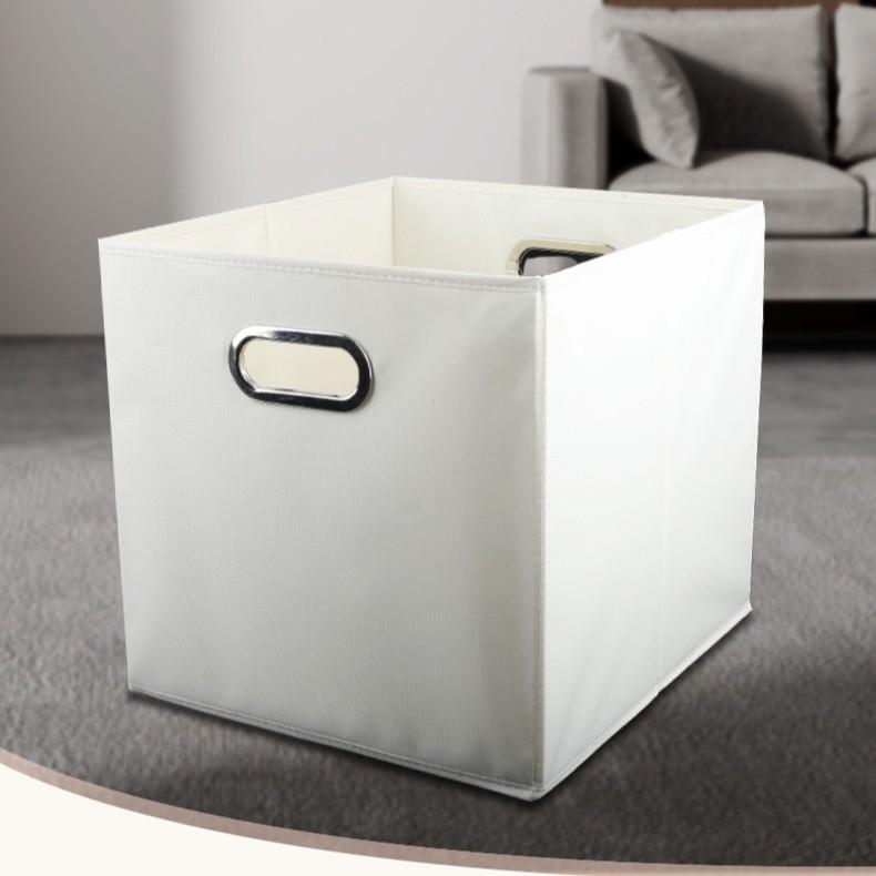 収納ボックス 教材 衣類 おもちゃ 整理箱 折りたたみ式 布製 オックスフォード生地 PPプレート リビン..