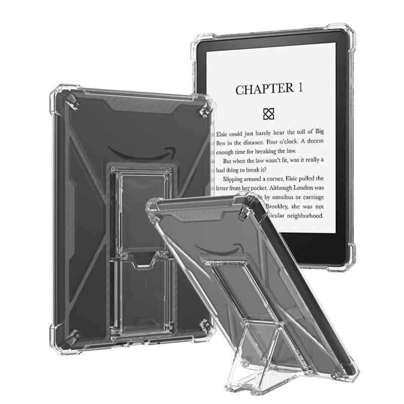 Kindle Paperwhite ケース レディース メンズ キッズ 子供 スタンド機能付き キズ防止 衝撃吸収 透明ケ..