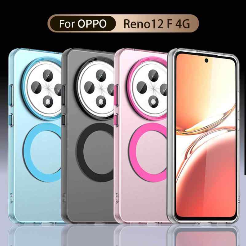 スマホケース OPPO Reno12 F 磁気吸着 耐衝撃 マット 傷防止 保護ケース OPPO Reno12 Pro OPPO K12 5G ..