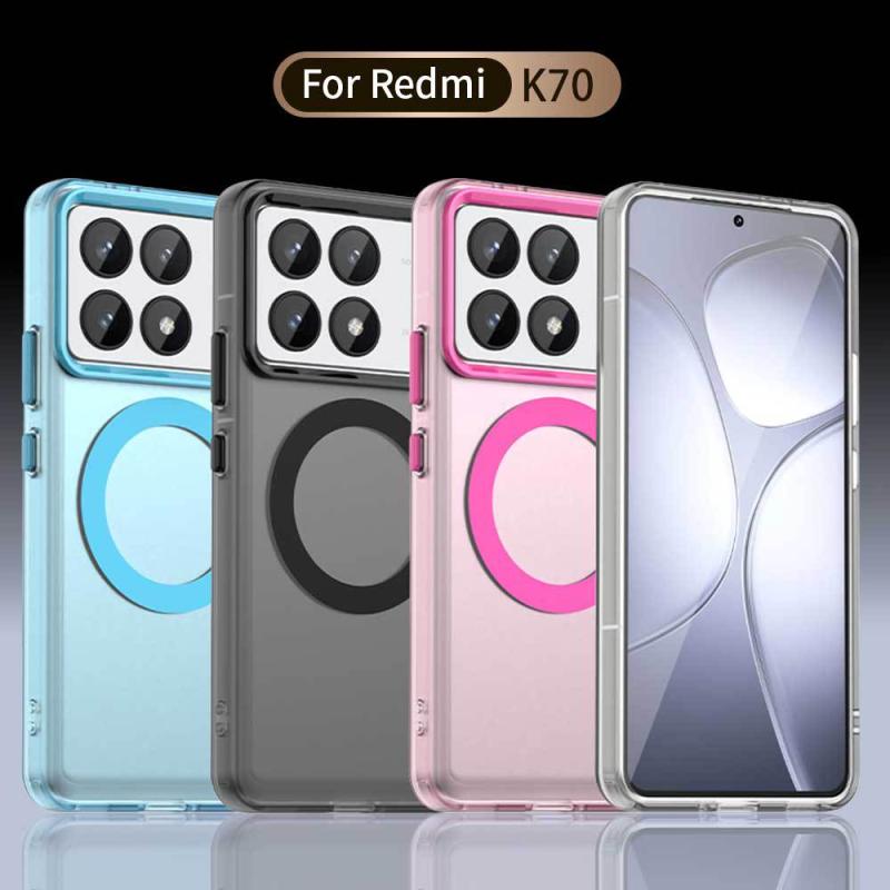 スマホケース Redmi K70 ケース カバー TPU PC PET 磁石 磁気 吸着 衝撃吸収 指紋防止 傷防止 保護ケース 耐衝撃 すり傷防止 ハードケース スマートフォンケース スマートフォンカバー 携帯ケース 携帯カバー 摩耗防止 擦り傷防止