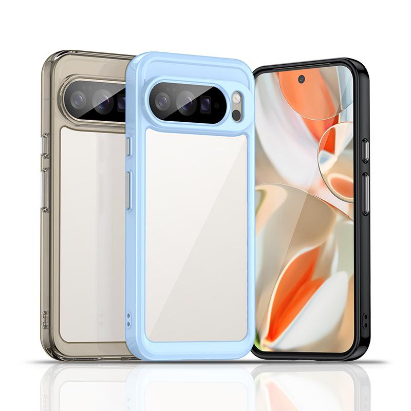 スマホケース Google Pixel 10 Pro XL 全面保護 TPU アクリル 耐衝撃 かわいい おしゃれ 動物柄 花柄 ミラー付き グリッター ラメ入り 透明 クリアケース(3.0)