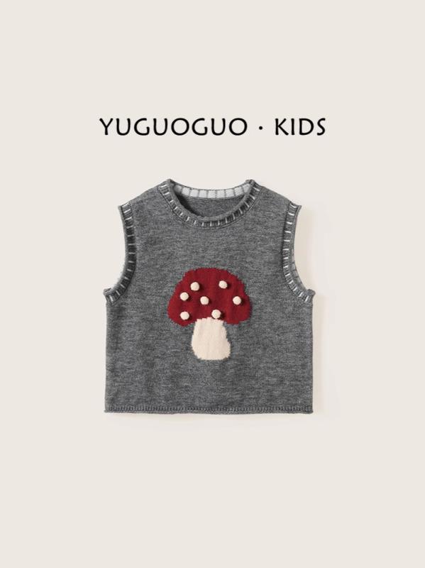 子供服 ベスト 春秋 ニットベスト 女の子 春物 ノースリーブ トップス かわいい ガールズ 普段使い(4.0)