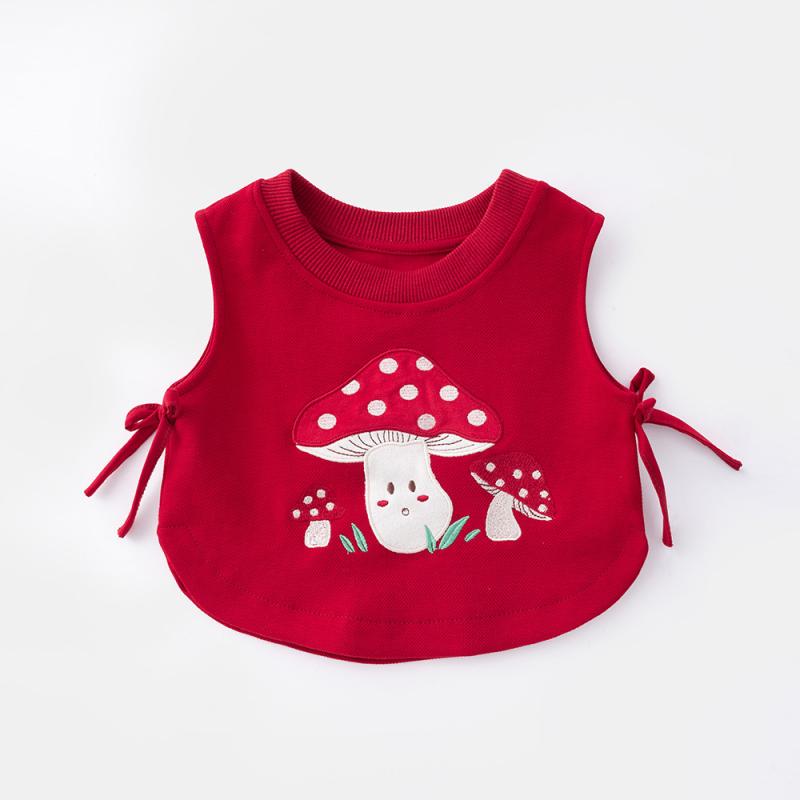 子供服 ベスト & Tシャツ 上下セット 春秋 ベビー服 長袖 トップス パンツ かわいい 幼児 女の子 コットン100% 73CM 80cm 90cm 100cm 110cm 120cm