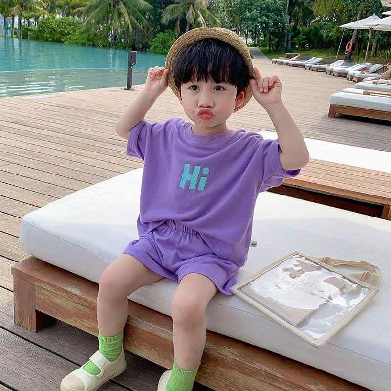 キッズ 男の子用 半袖 短パン セットアップ 夏服 子供服 上下セット 2点セット 普段着 部屋着 パジャマ 薄手 通気性 快適 涼しい 3歳 4歳 5歳 6歳 7歳 8歳