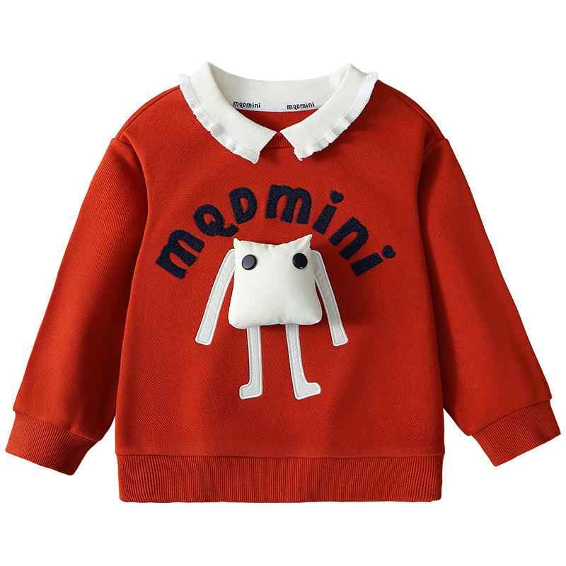 子供服 女児 スウェット トップス 春秋 花柄 レース襟 長袖 トレーナー カットソー 普段着