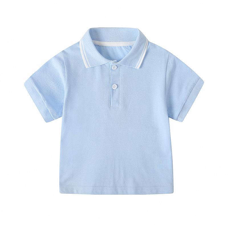 Tシャツ キッズ 半袖 ポロシャツ 子供 学生 スクール 夏服 通学着 普段使い 綿 90c...